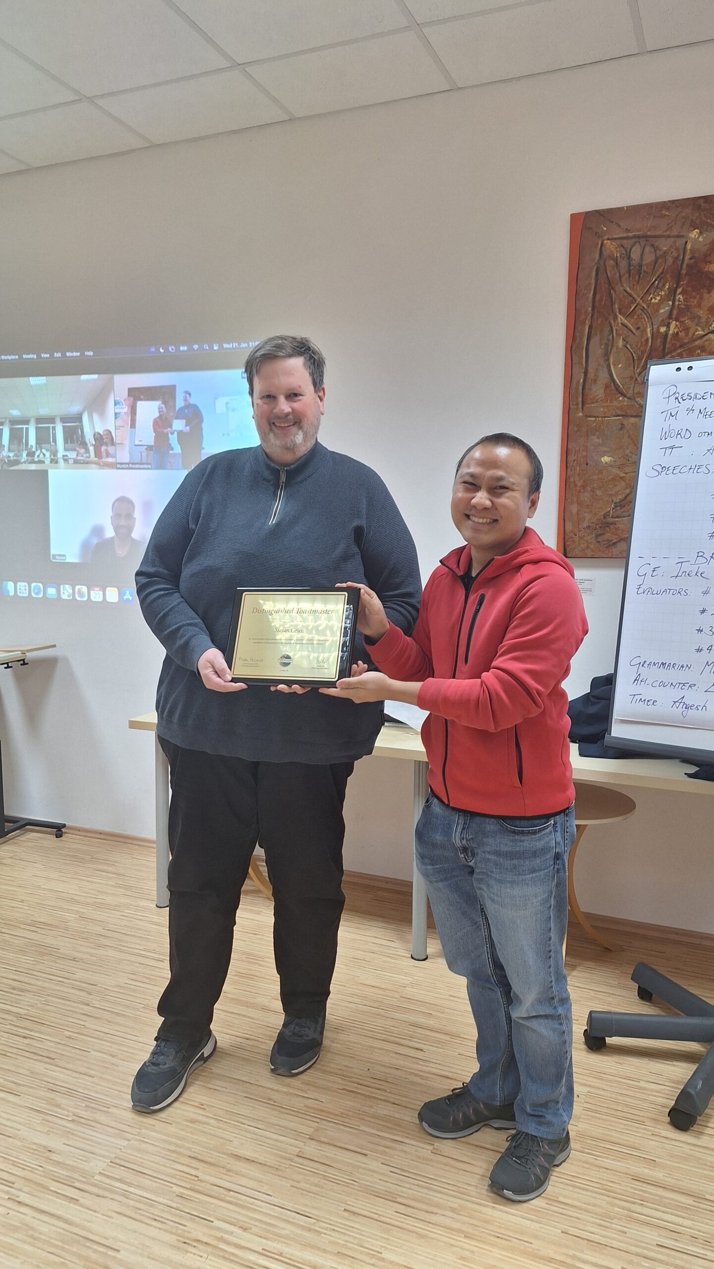 Stefan becomes 3-Time Distinguished Toastmaster